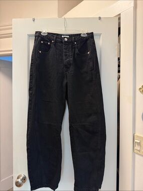 PARKE Black High-Rise horseshoe Jeans